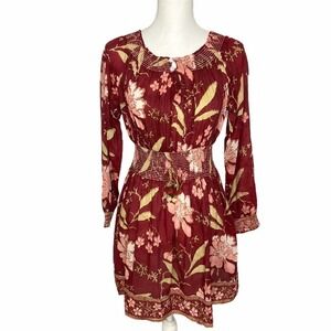 Bell By Alicia Bell Floral Boho Mini Dress NWT